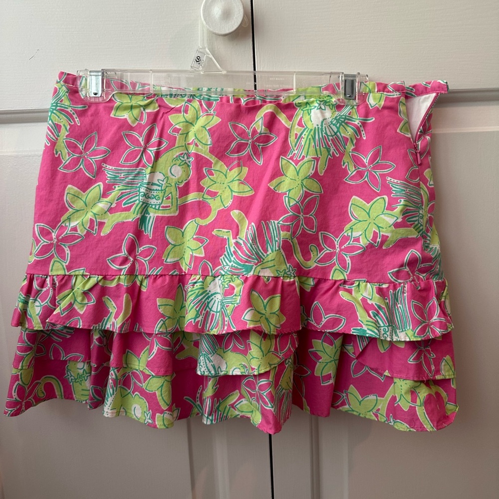Girls’ Lily Pulitzer Green and Pink Skirt